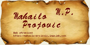 Mahailo Projović vizit kartica